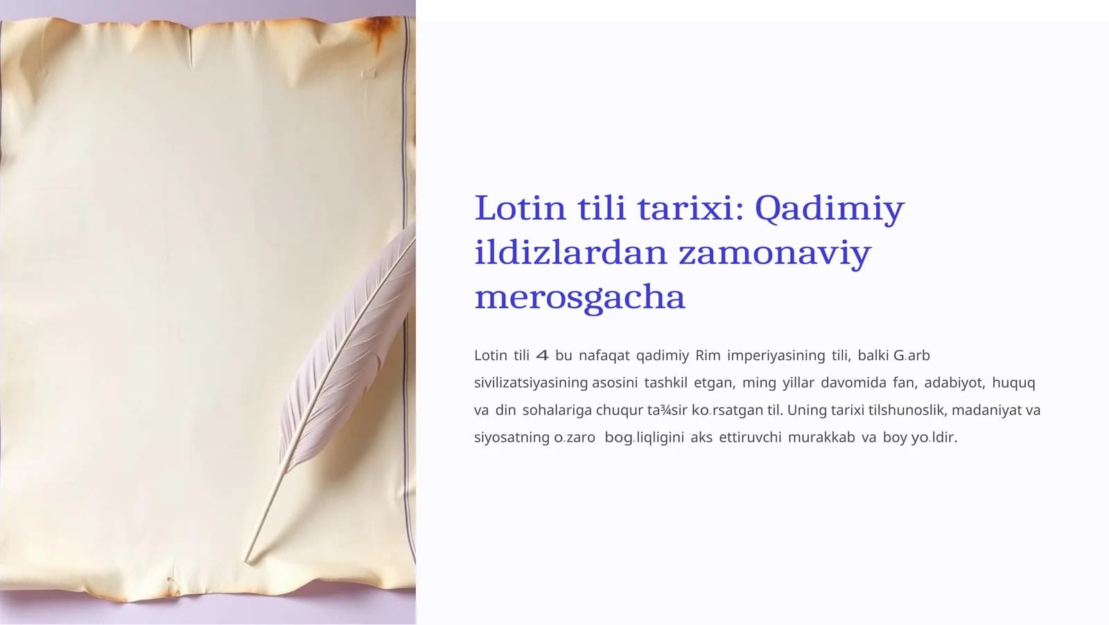 Lotin tili tarixi: Qadimiy ildizlardan zamonaviy merosgacha
