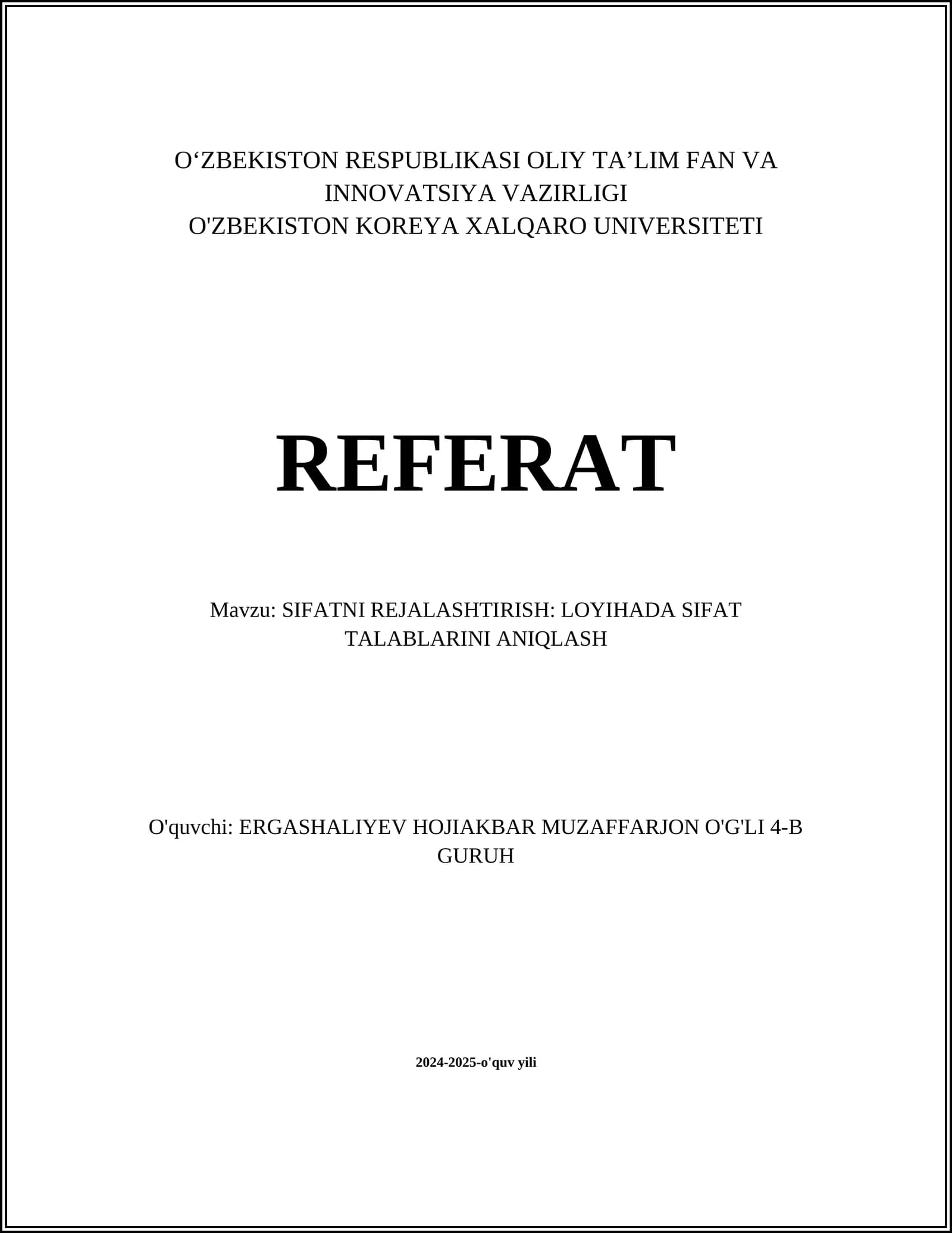 Sifat menejmenti asoslari