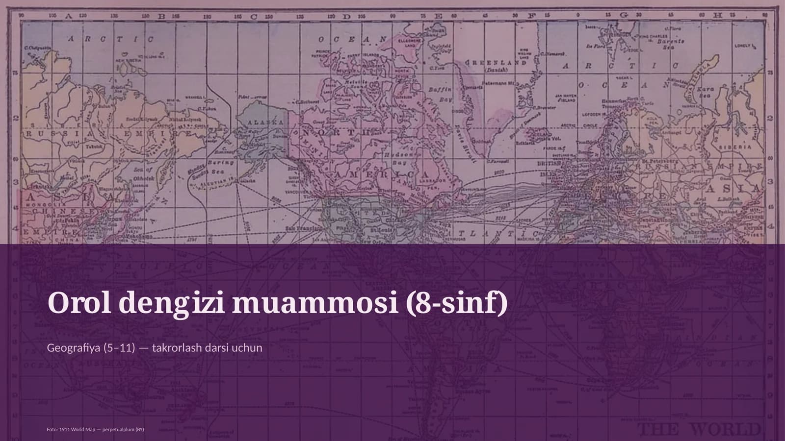 Orol dengizi muammosi (8-sinf)