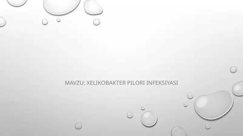 Xelikobakter pilori infeksiyasi