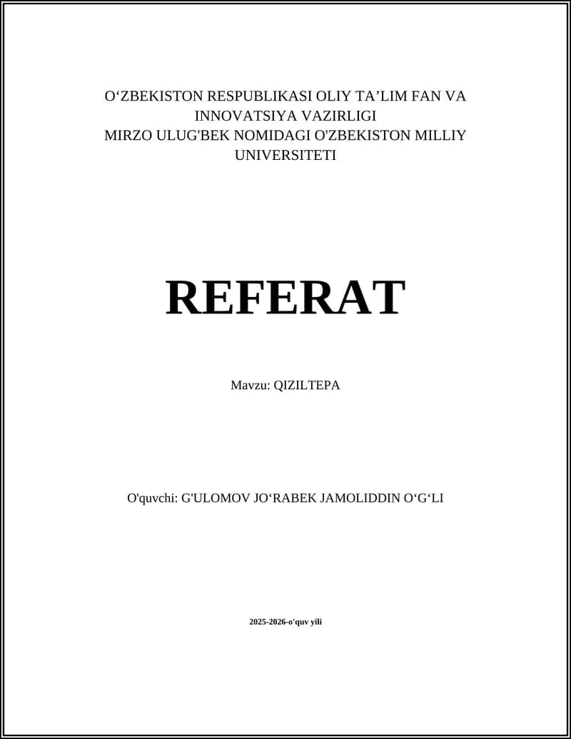 QIZILTEPA