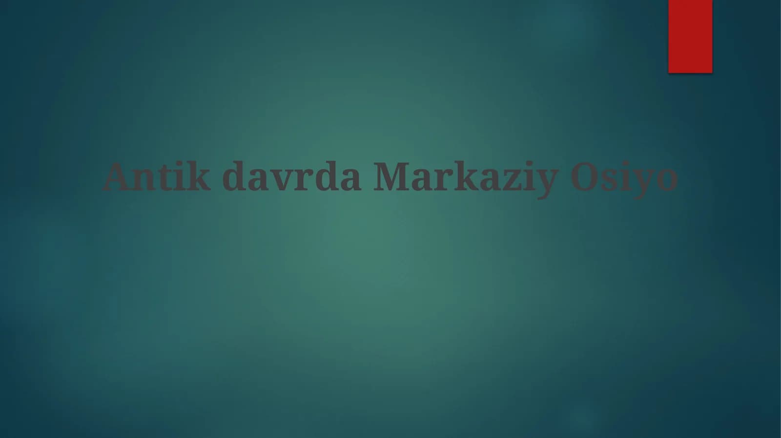 Antikdavrda Markaziy Osiyo