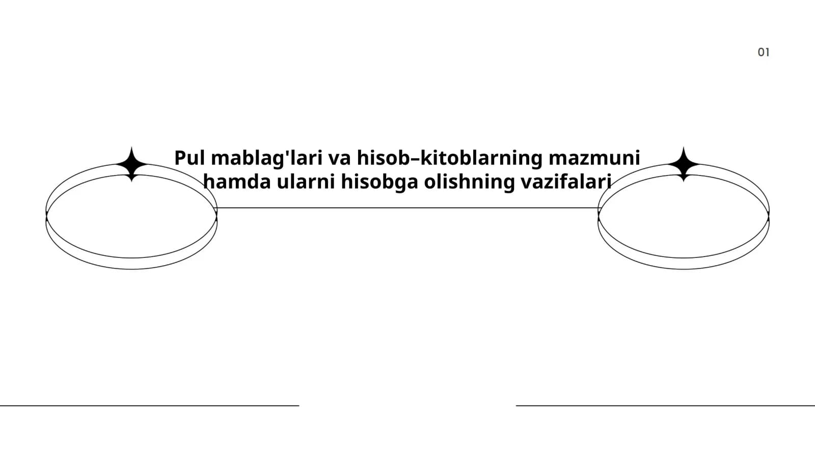 Pul mablag'lari va hisob–kitoblarning mazmuni hamda ularni hisobga olishning vazifalari