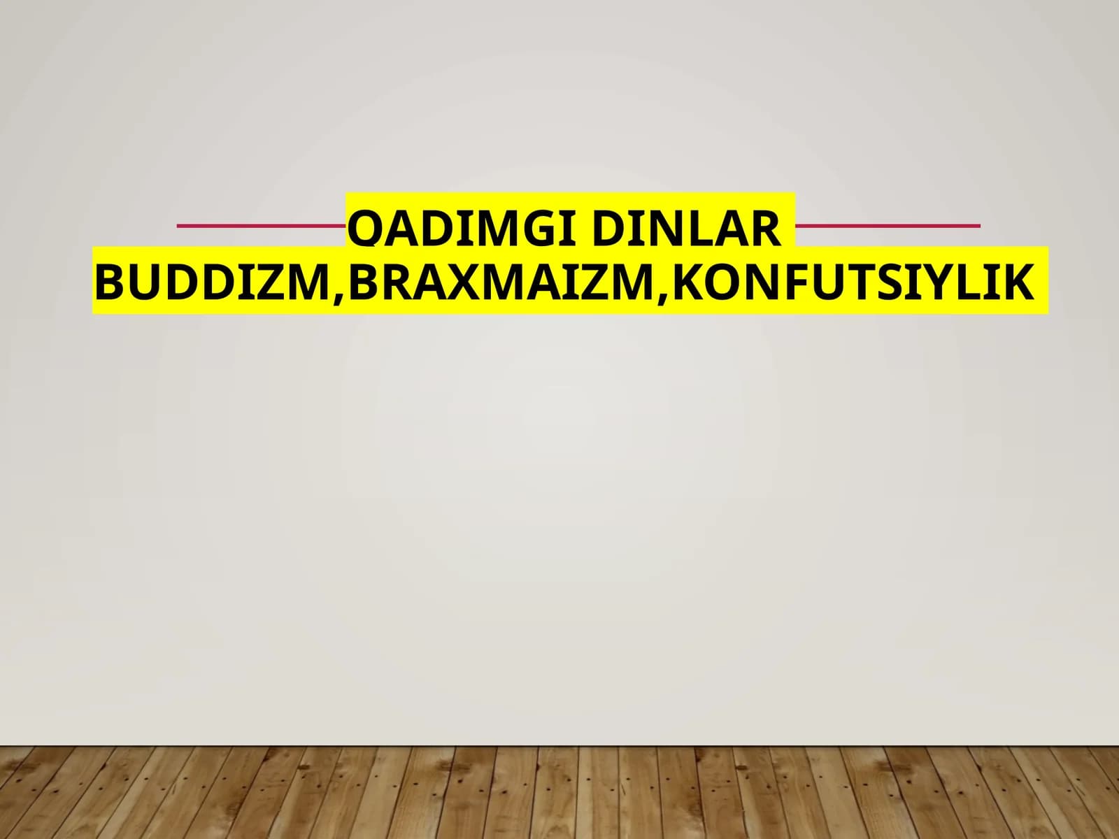QADIMGI DINLAR