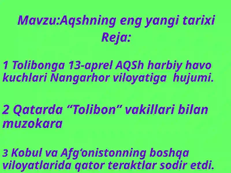 Aqshning eng yangi tarixi