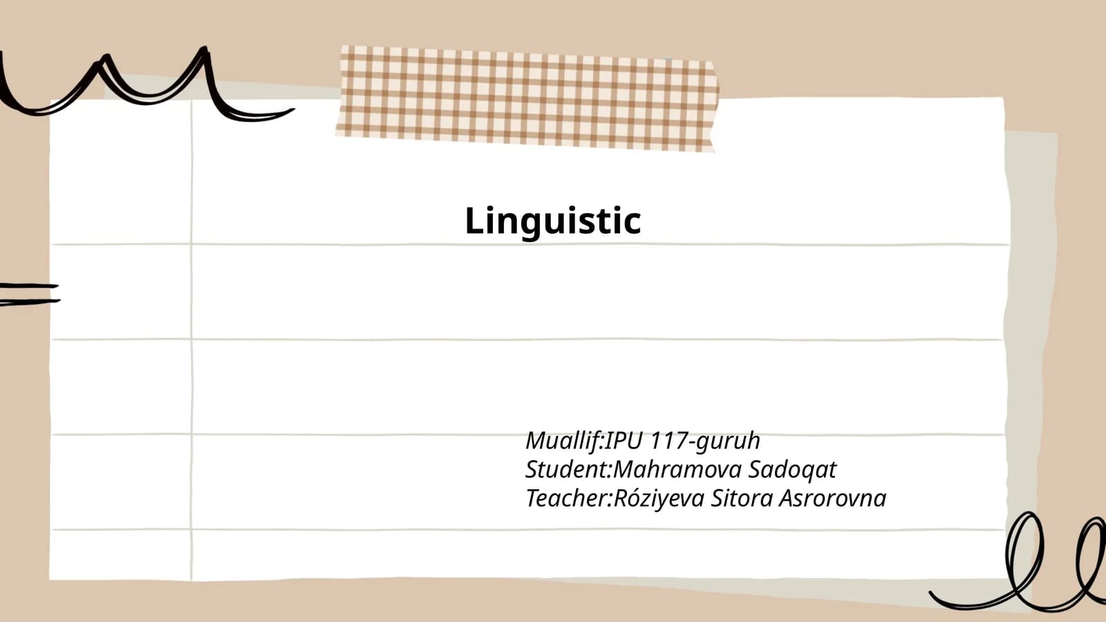 Linguistik