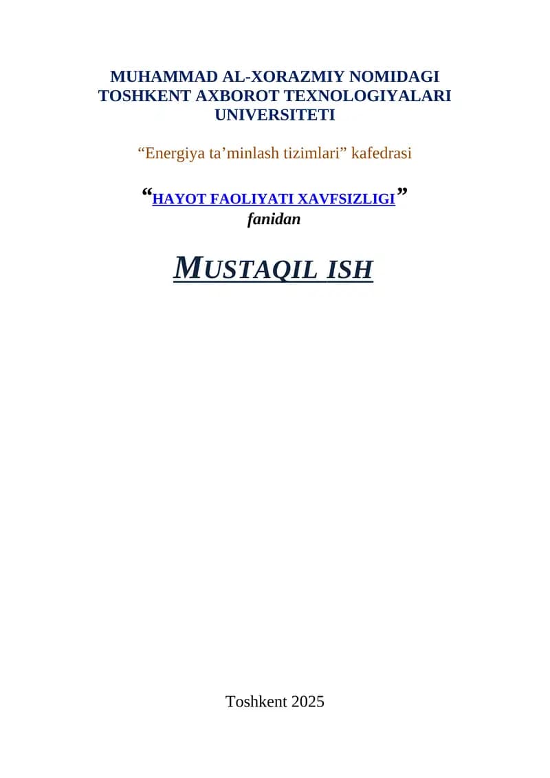 Ishlab chiqarish mikroiqlimining inson salomatligiga salbiy ta’siri va ventilyatsiya tizimlari samaradorligi