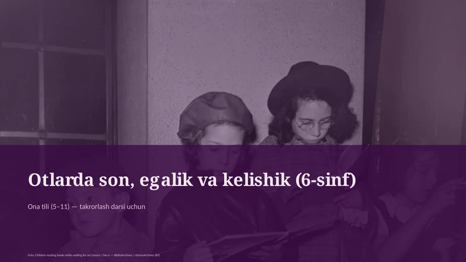 Otlarda son, egalik va kelishik (6-sinf)
