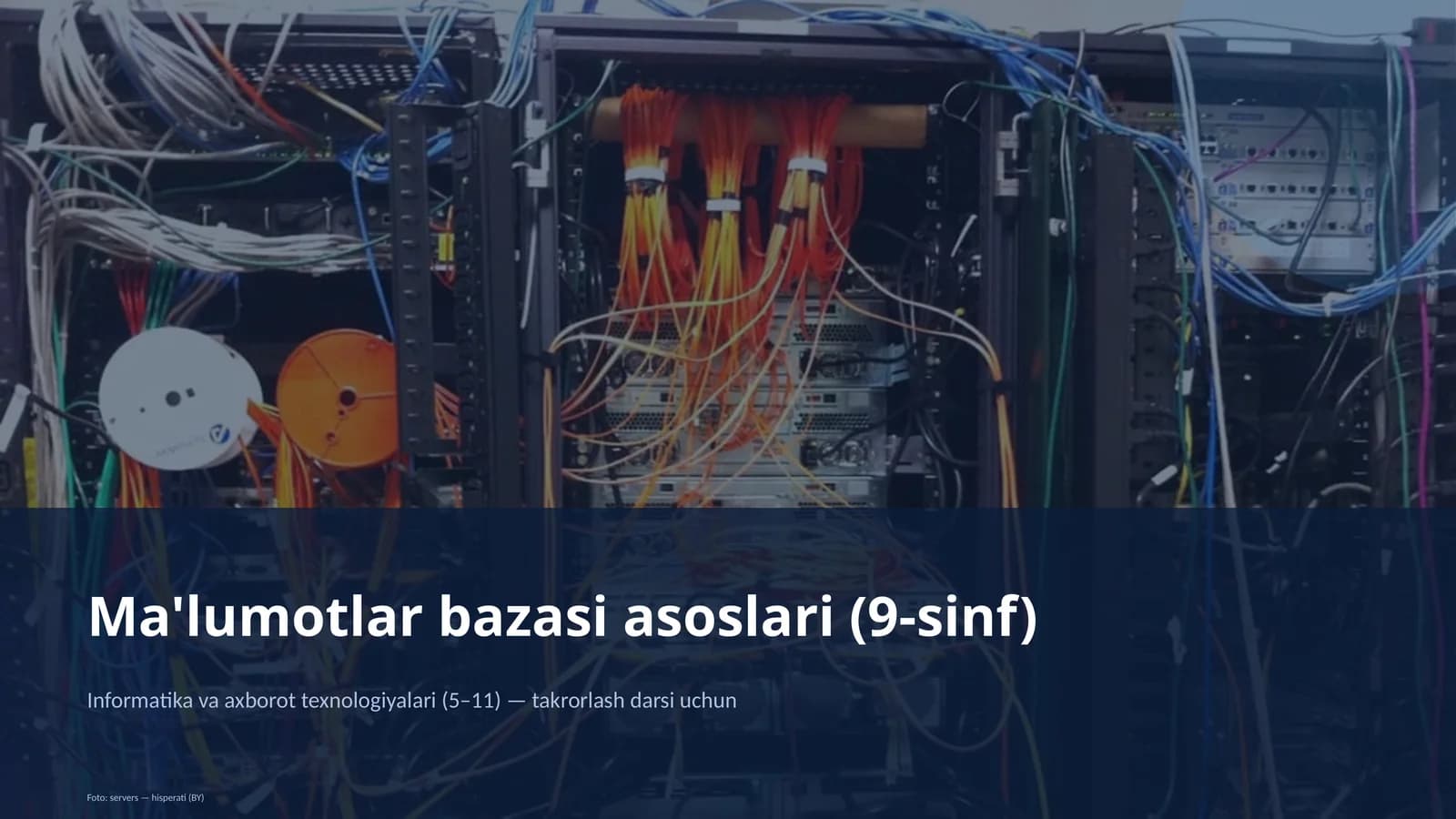 Ma'lumotlar bazasi asoslari (9-sinf)