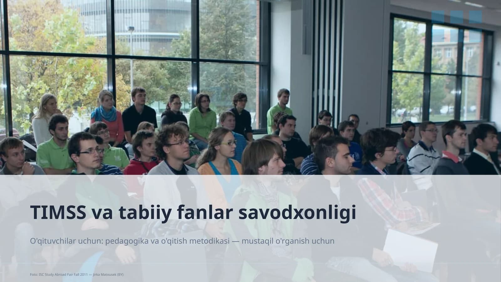 TIMSS va tabiiy fanlar savodxonligi
