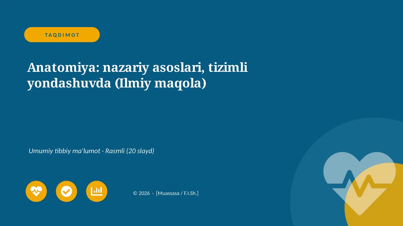 Anatomiya: nazariy asoslari, tizimli yondashuvda (Ilmiy maqola)