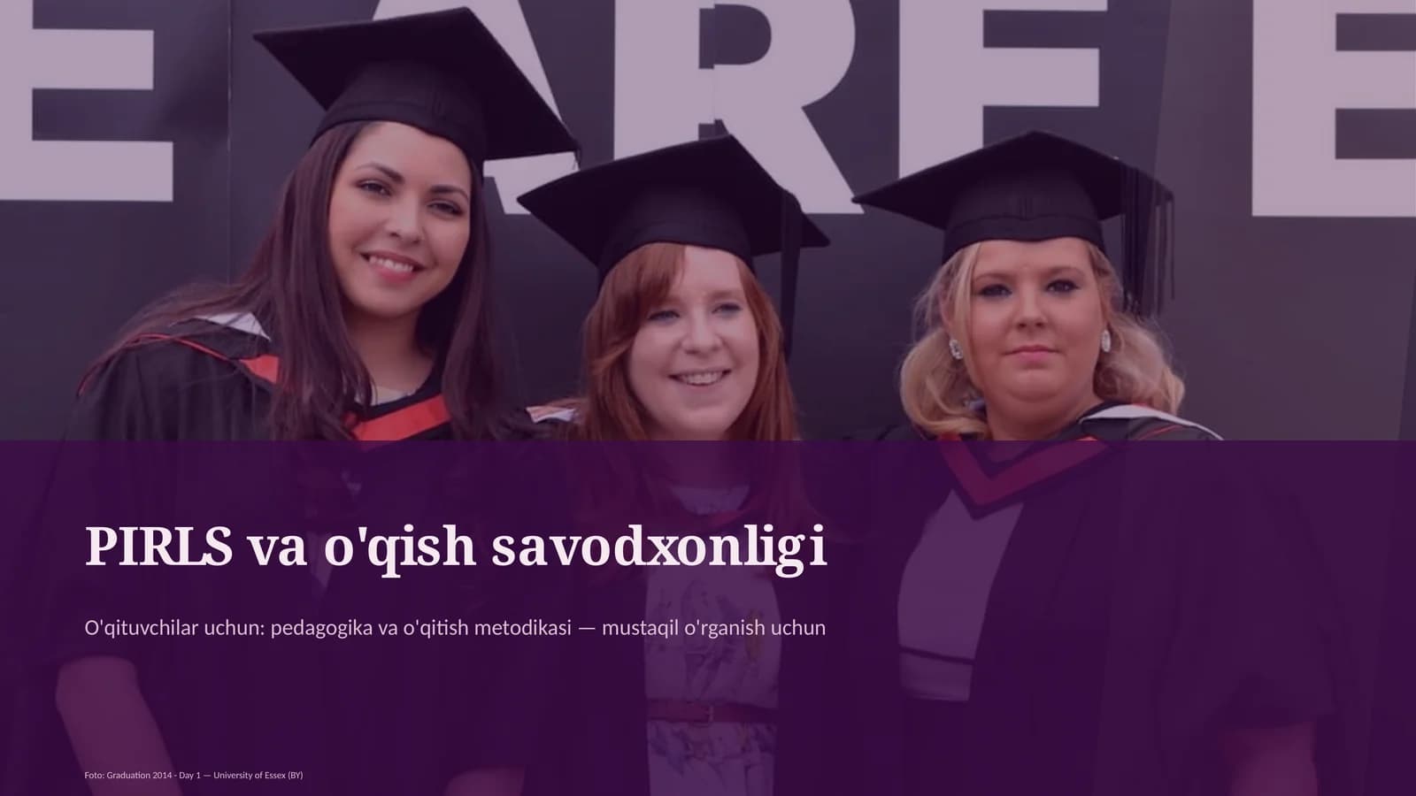 PIRLS va o'qish savodxonligi