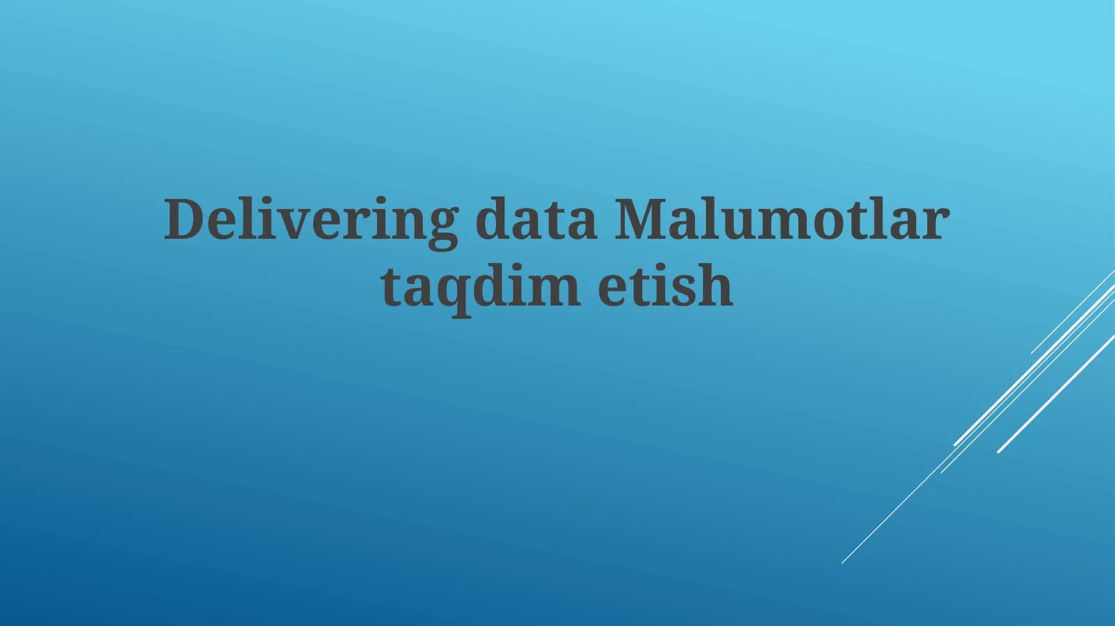 Malumotlartaqdimetish
