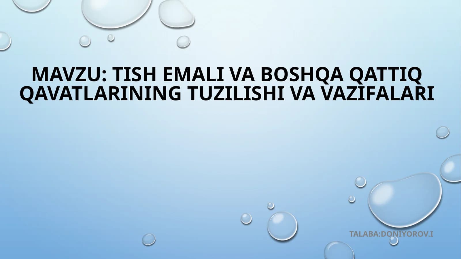 stomatologiyada tekshirish usullari
