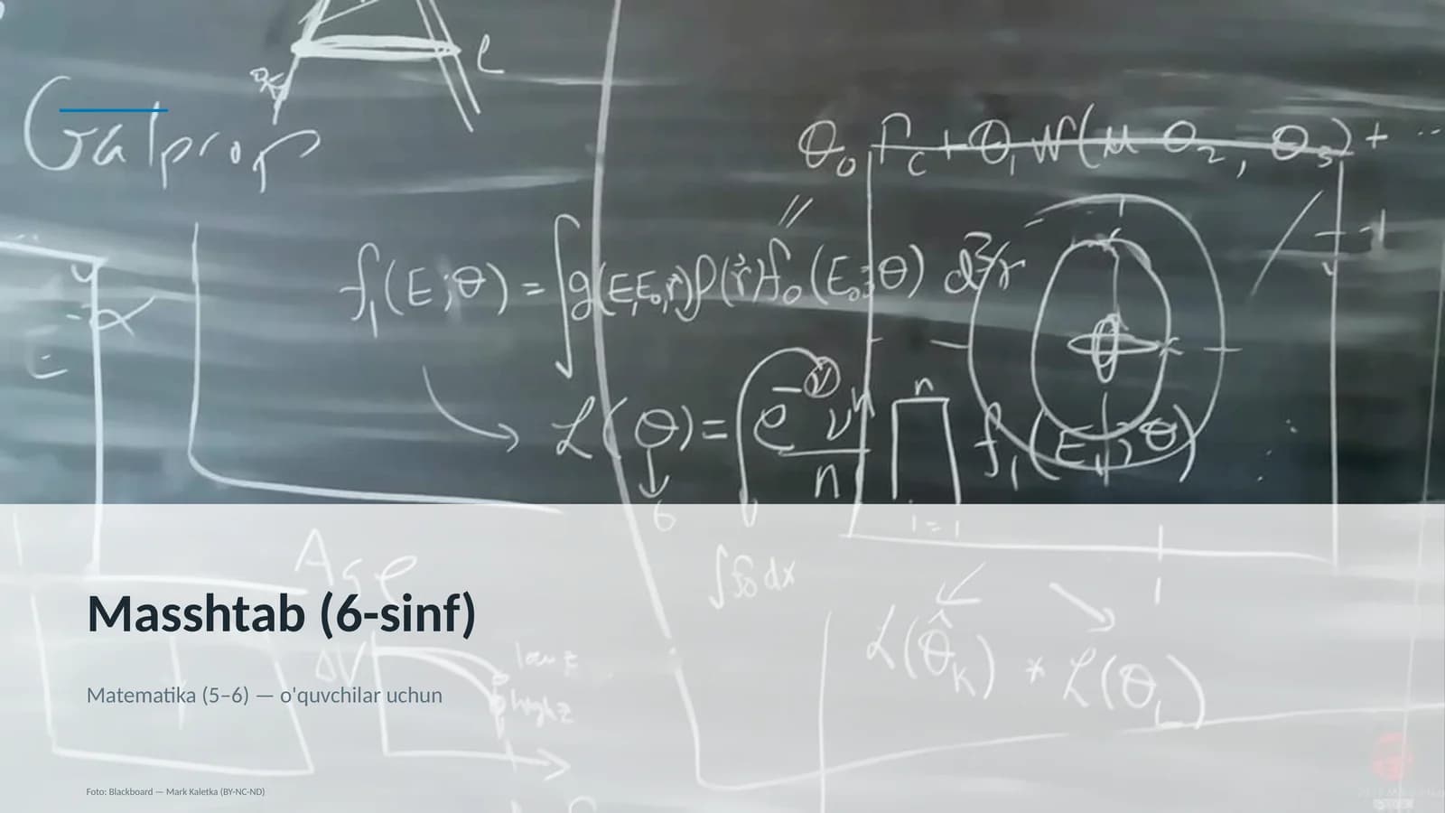 Matematika Masshtab (6-sinf)