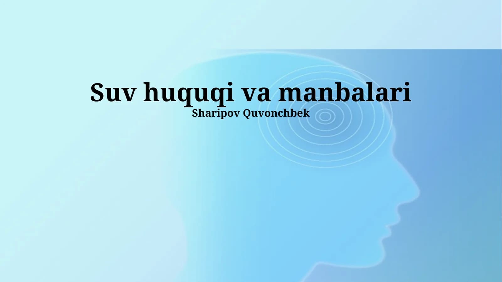 Suv huquqi va manbalari