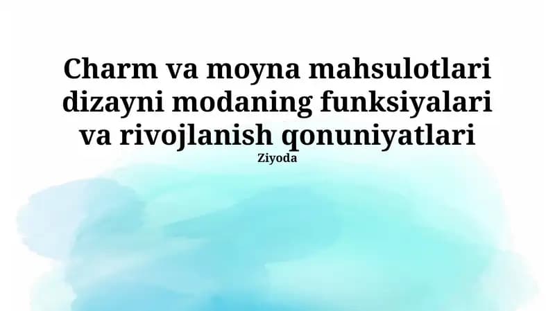 Jozibadorlik va Ipak Mahsulot Dizayni