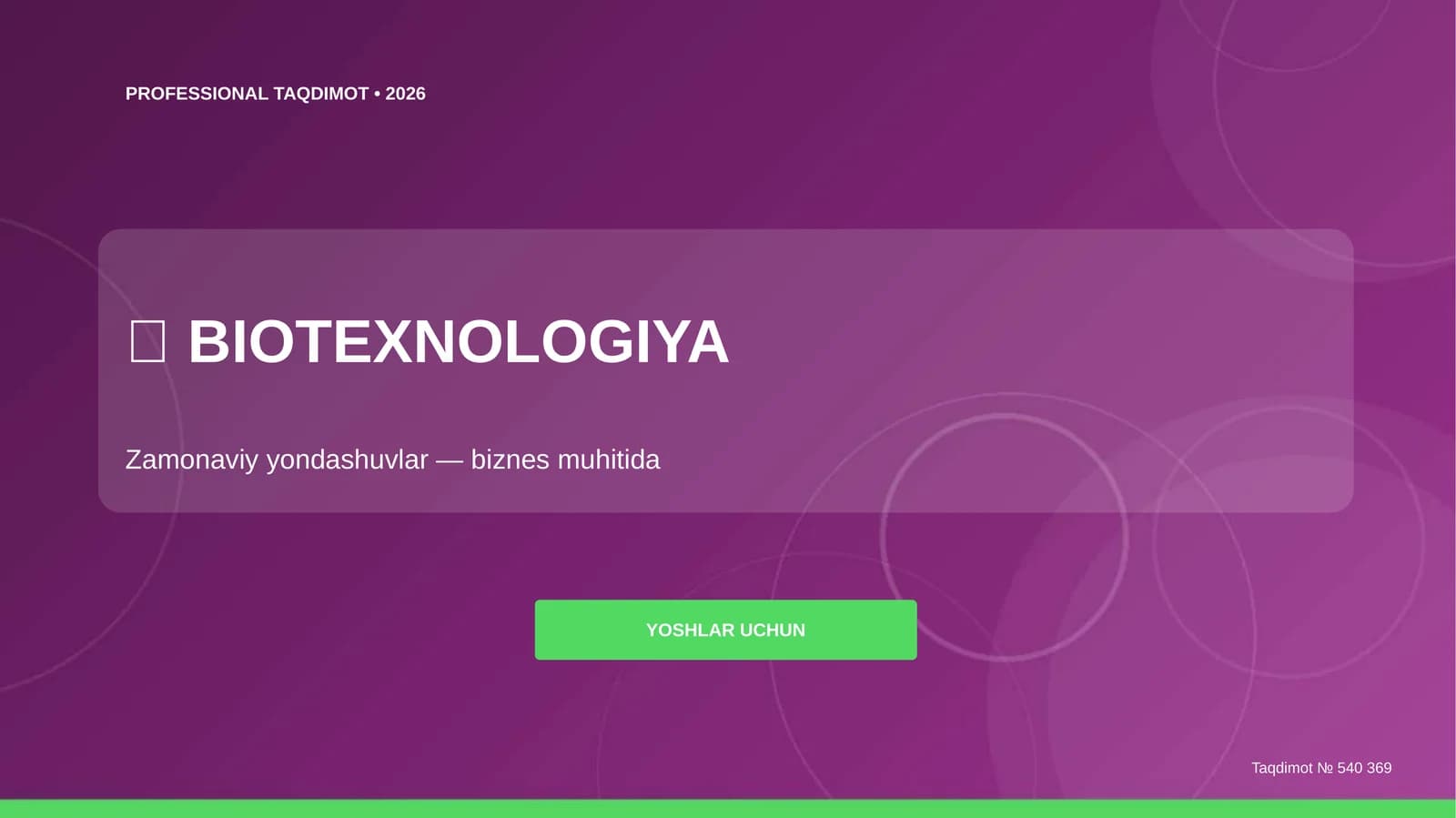 BIOTEXNOLOGIYA