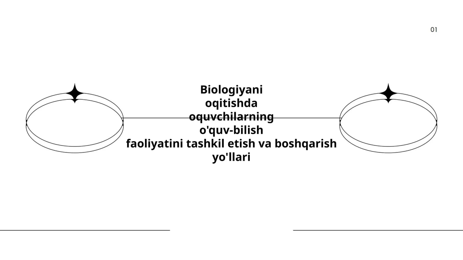 Biologiya o'qitishda o'quv-bilish faoliyatini tashkil etish va boshqarish yo'llari