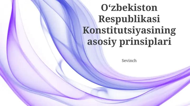 Suverenitet va Mustaqillik