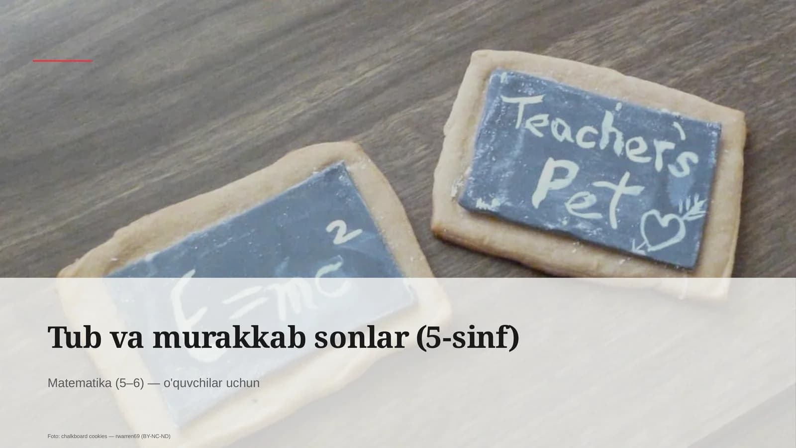 Tub va murakkab sonlar (5-sinf)