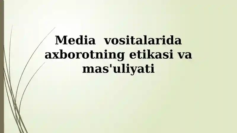 Axborot madaniyati va savodxonligi