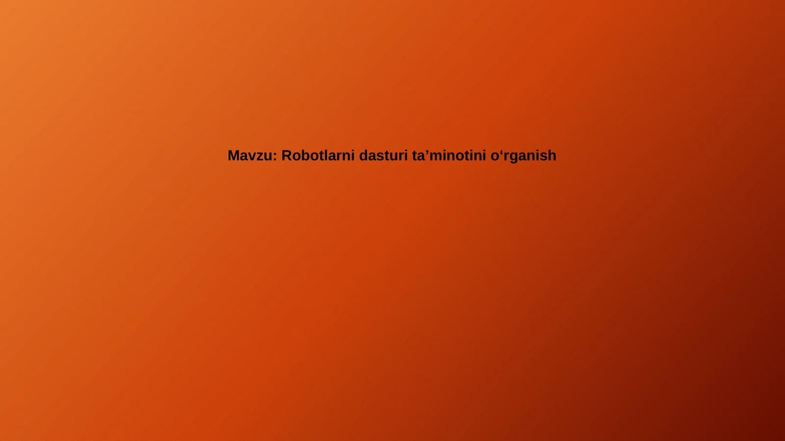 Robotlarnidasturitaʼminoti