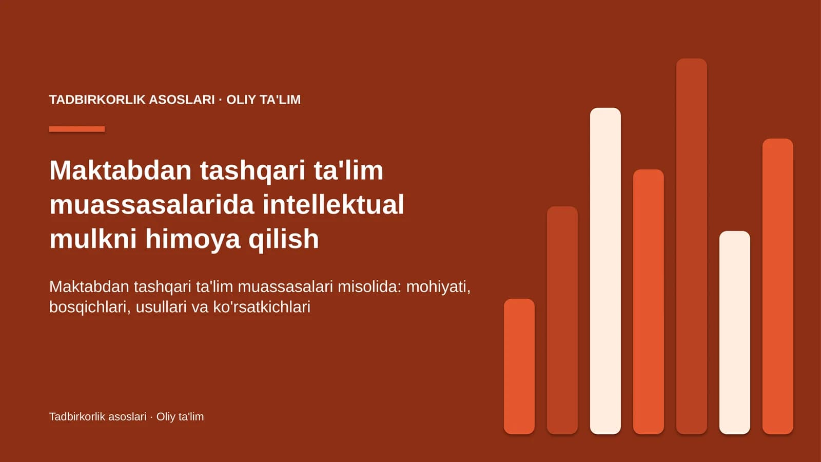 maktabdan tashqari ta'lim muassasalarida intellektual mulkni himoya qilish 6807