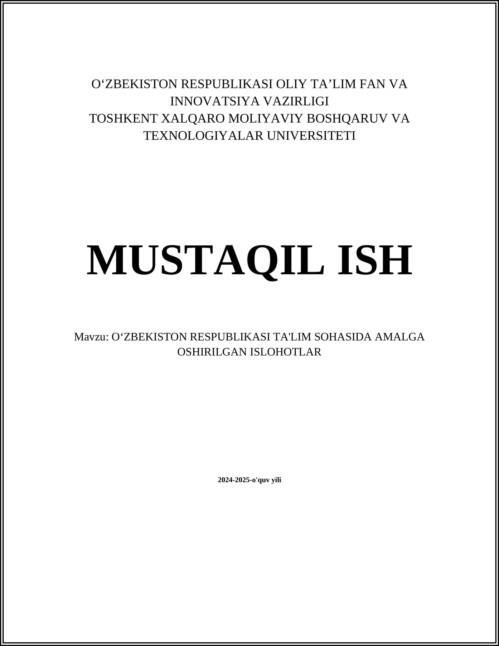 Maktab ta'limining modernizatsiyasi