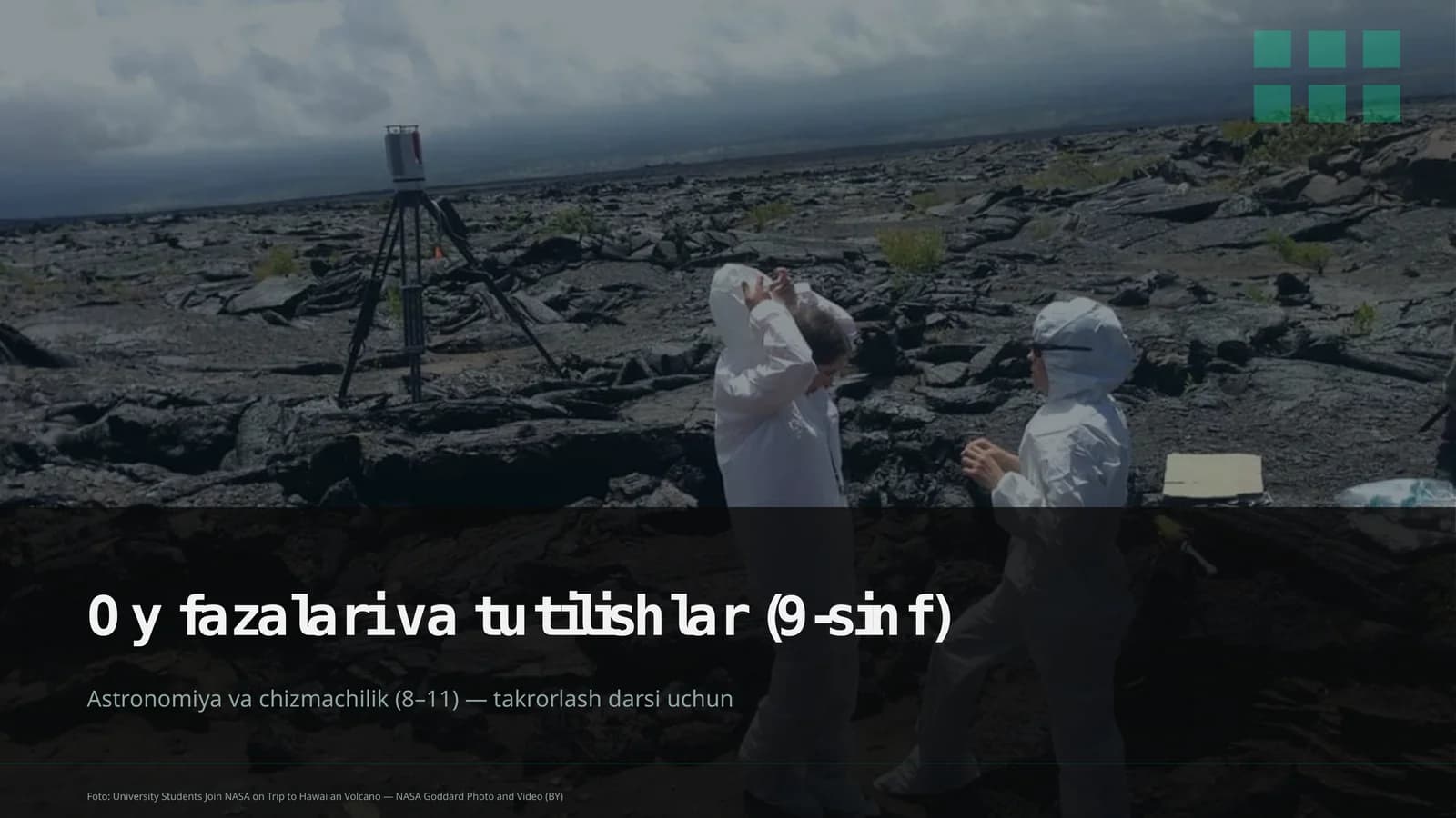 Oy fazalari va tutilishlar (9-sinf)