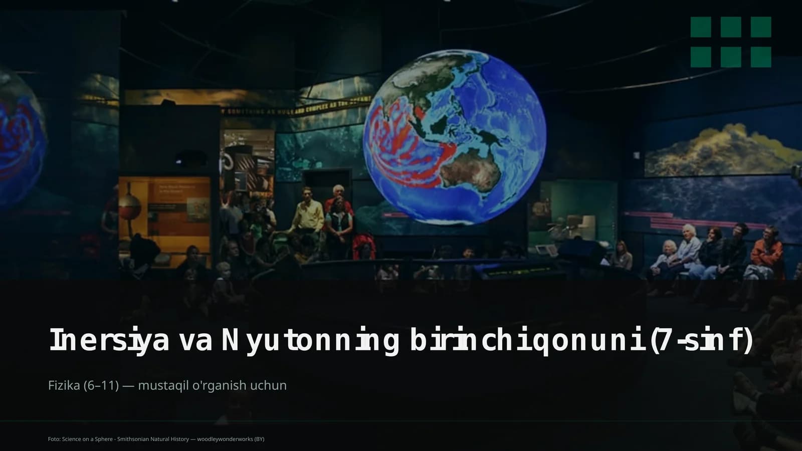 Inersiya va Nyutonning birinchi qonuni (7-sinf)