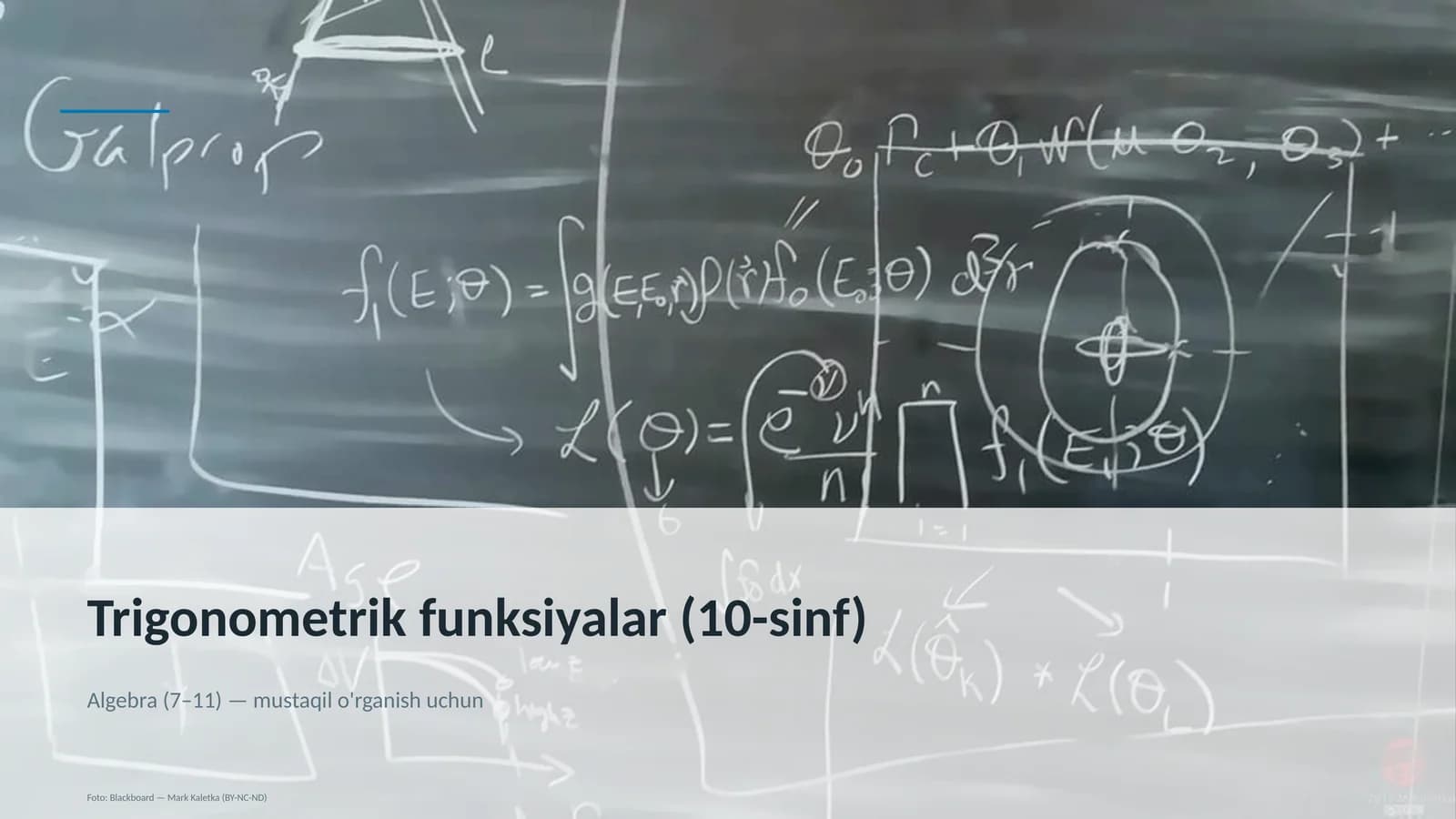 Trigonometrik funksiyalar (10-sinf)