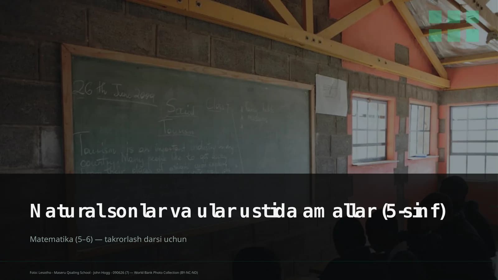 Natural sonlar va ular ustida amallar (5-sinf)