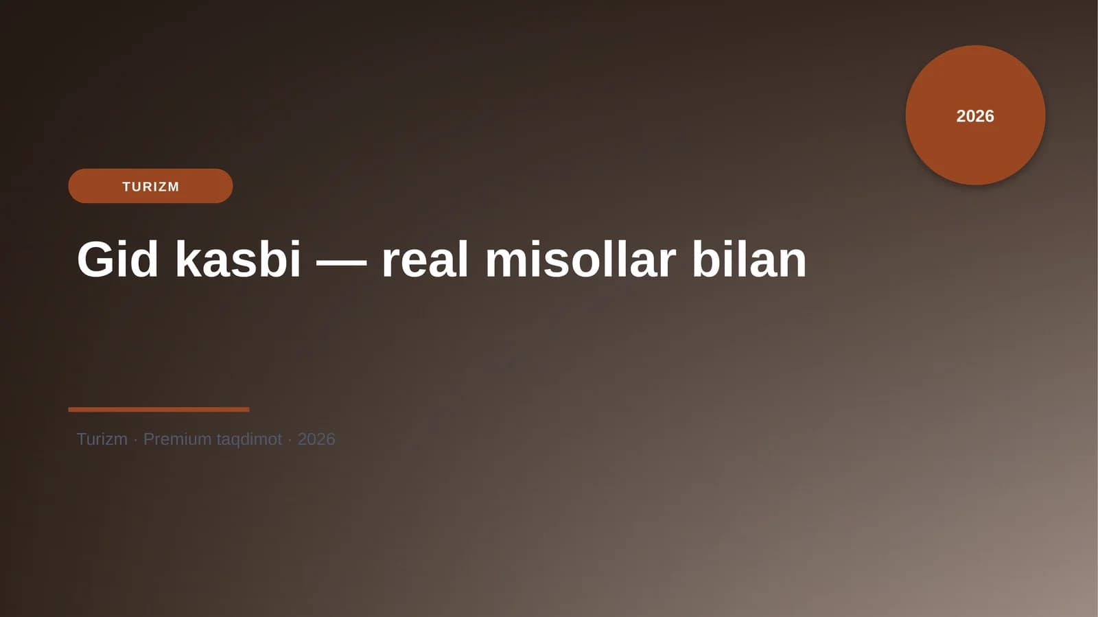 Gid kasbi - Real misollar bilan