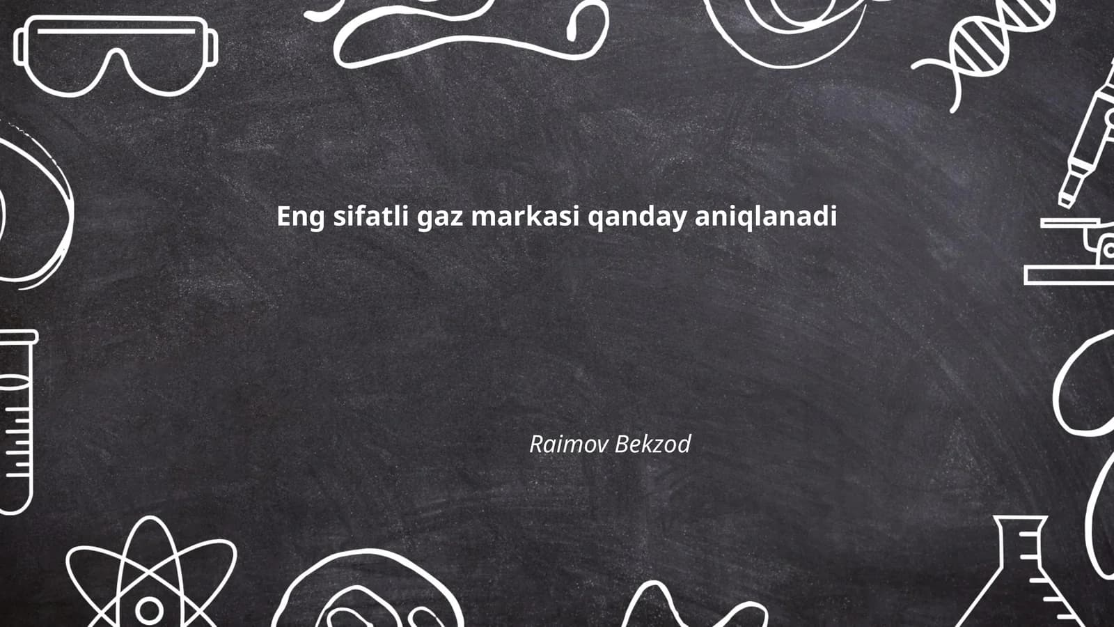 Gaz tarkibini aniqlash