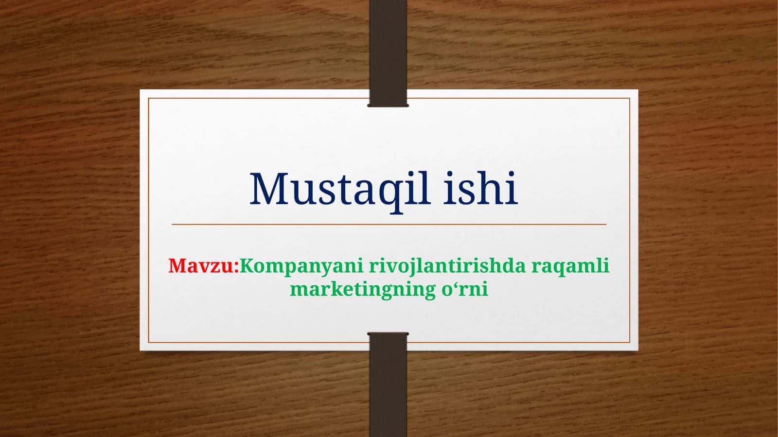 Mustaqilishi