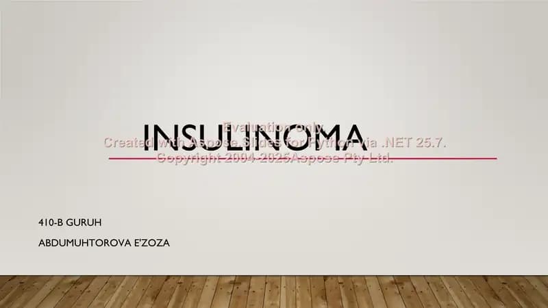 Insulinoma