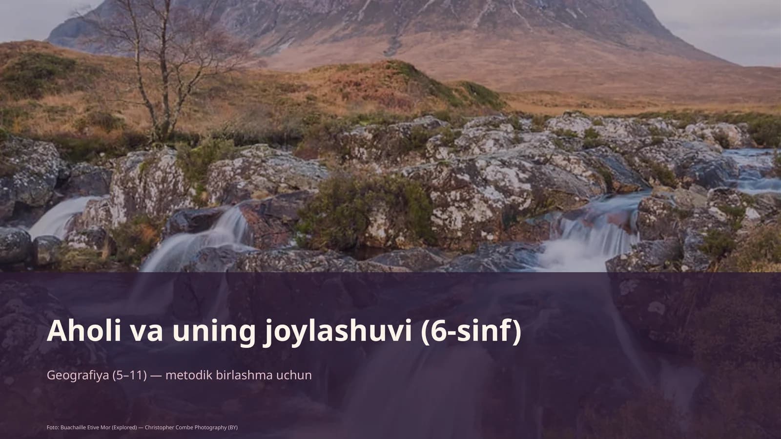 Aholi va uning joylashuvi (6-sinf)