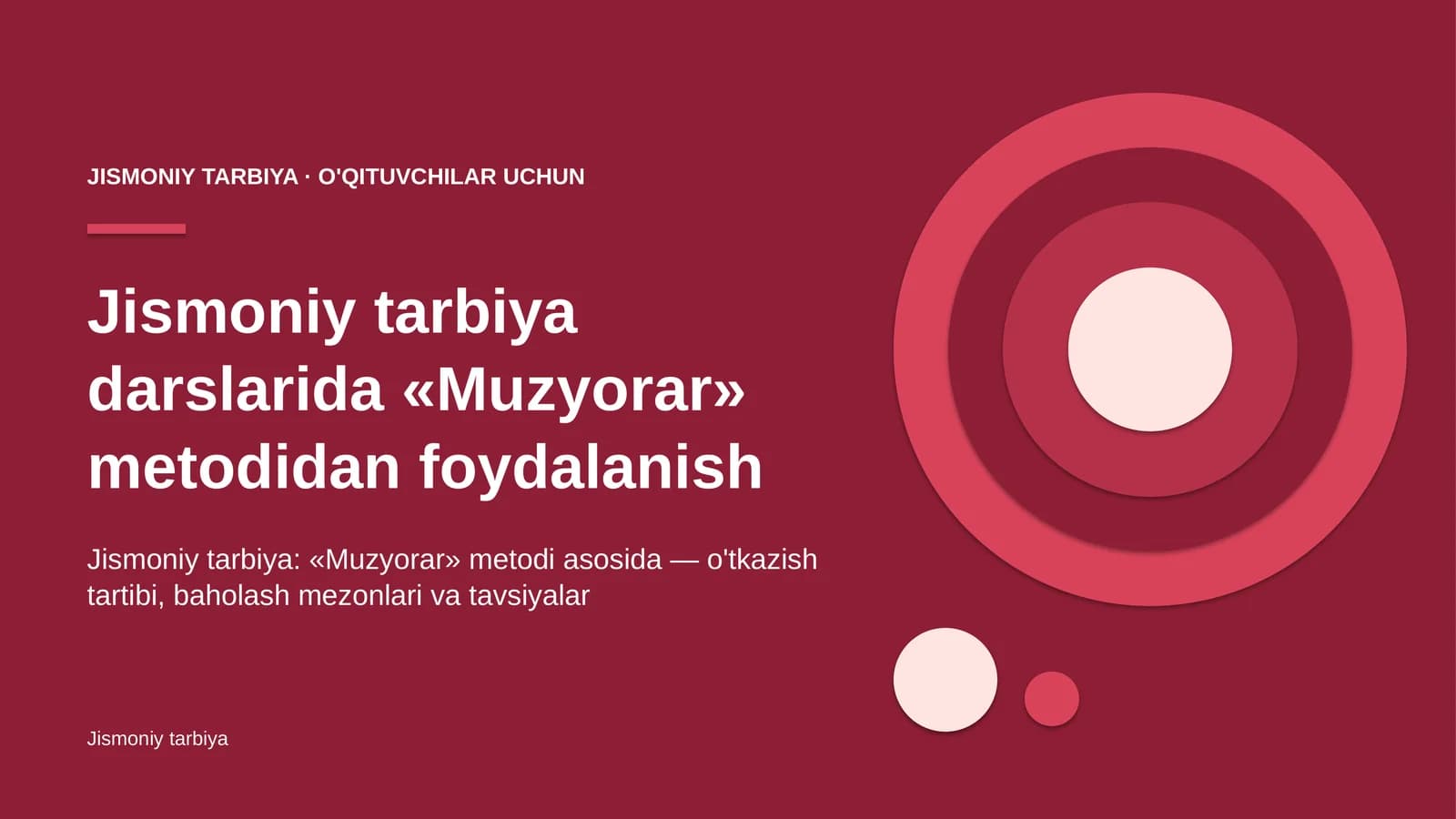 jismoniy tarbiya darslarida muzyorar metodidan foydalanish 9817
