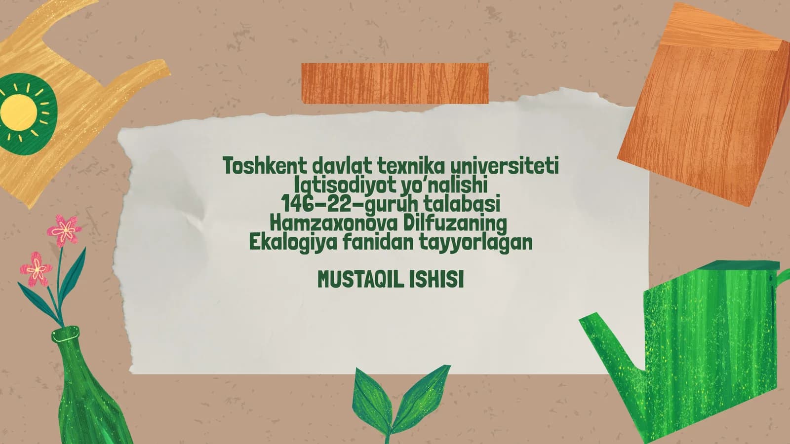 Ekologik marketingning asosiy tushunchalari va maqsadlari