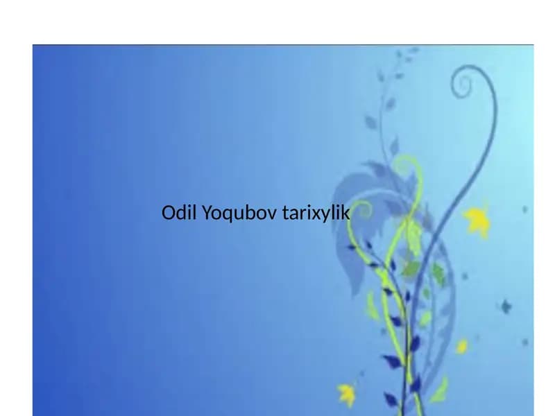 Odil Yoqubov