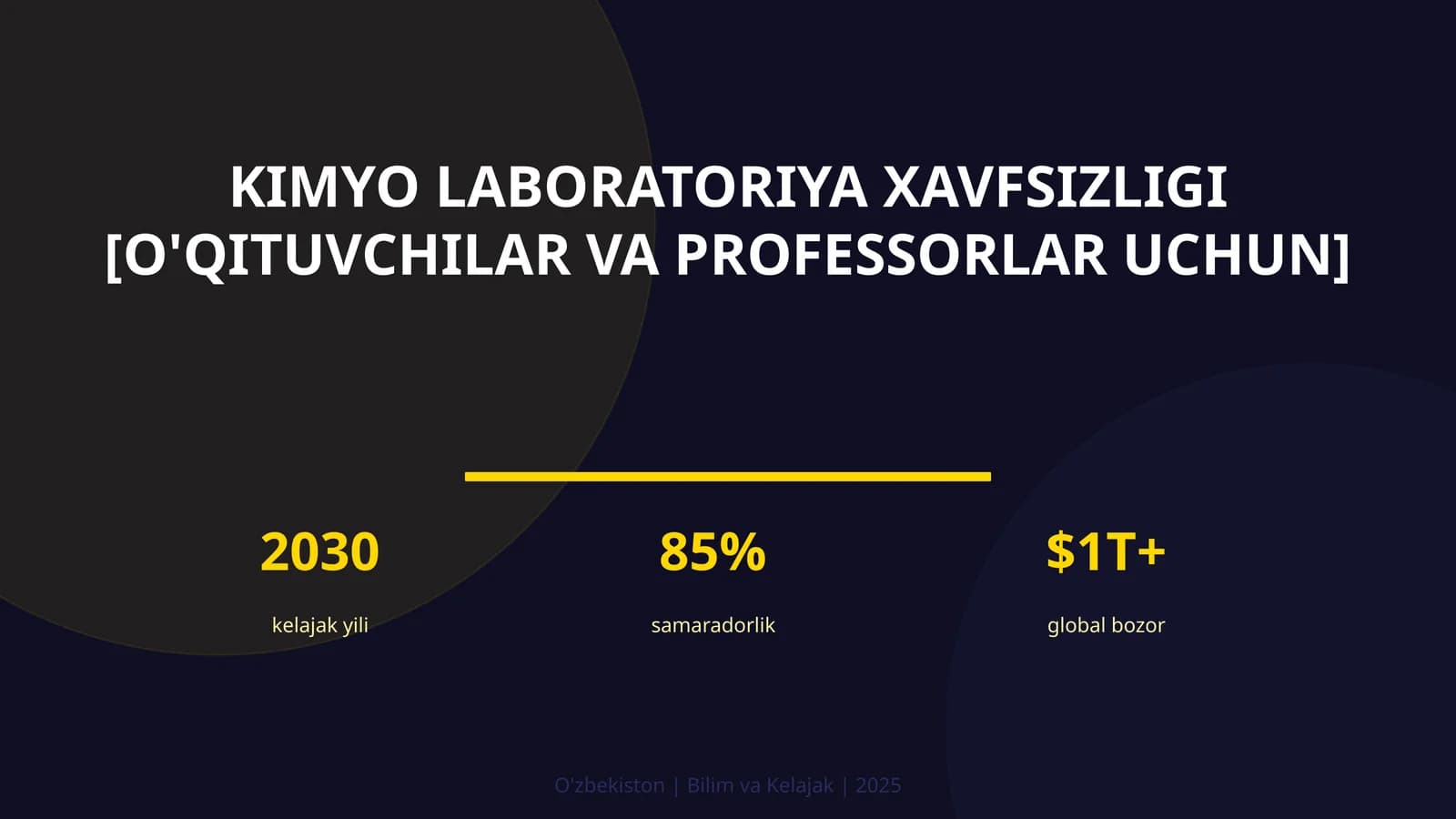 Kimyo laboratoriya xavfsizligi [o'qituvchilar va professorlar uchun]