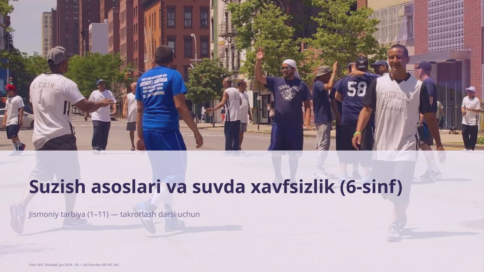 Suzish asoslari va suvda xavfsizlik (6-sinf)