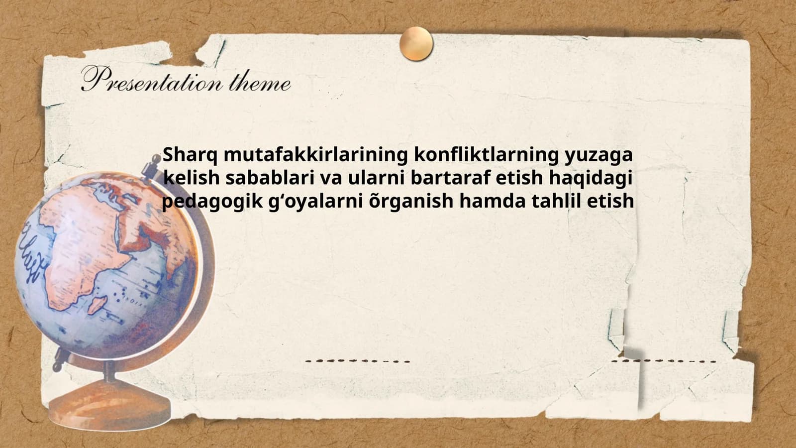 Sharq mutafakkirlarining konfliktlarning yuzaga kelish sabablari va ularni bartaraf etish haqidagi pedagogik gʻoyalarni õrganish hamda tahlil etish