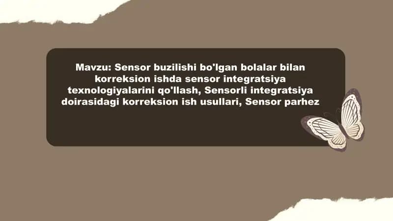 Sensor integratsiya texnologiyalari