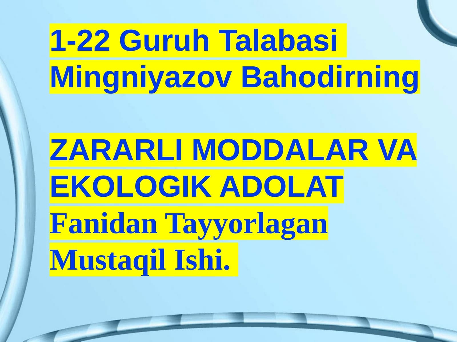 Zararli moddalar va ekologik adolat