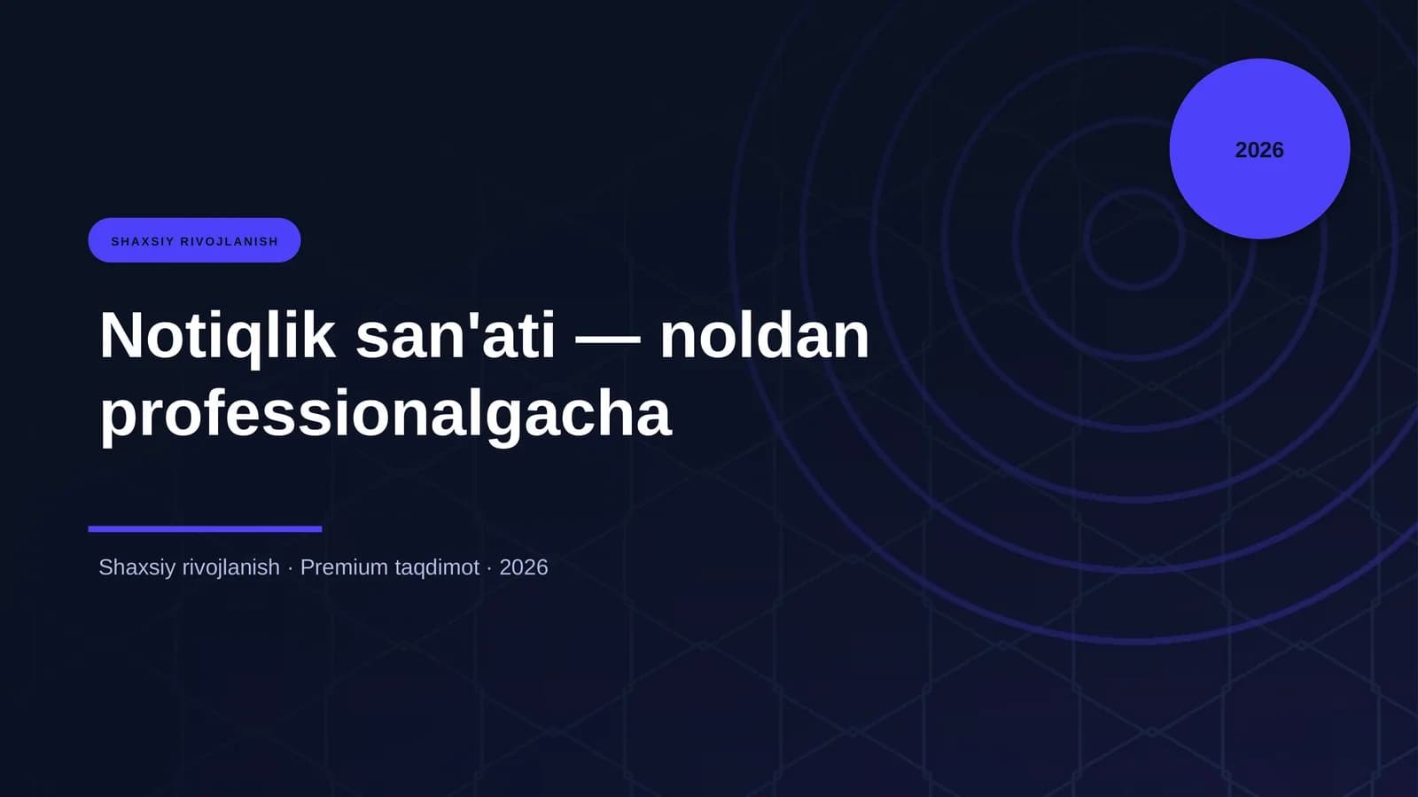 Notiqlik san'ati — noldan professionalgacha