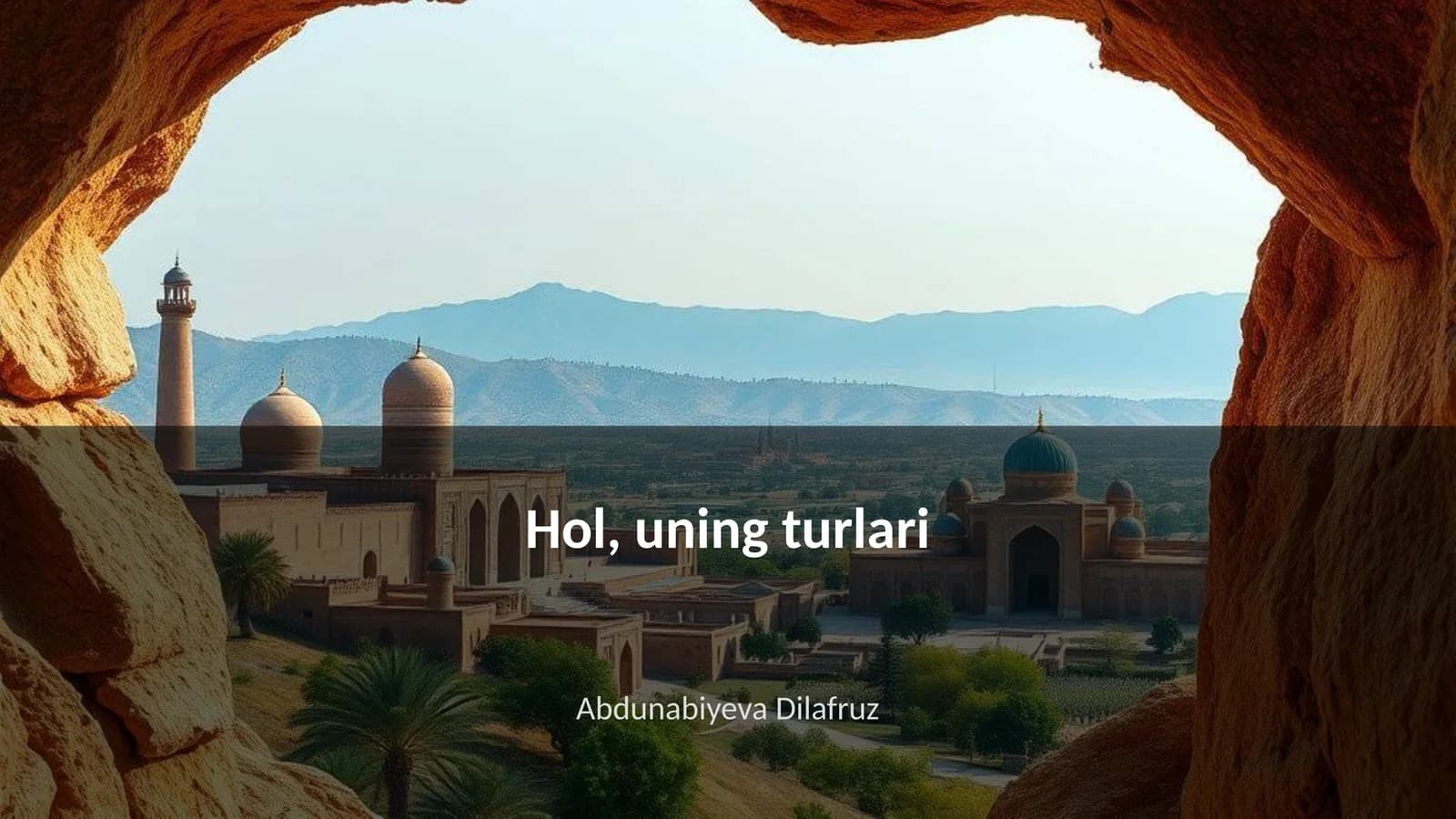 Hol, uning turlari