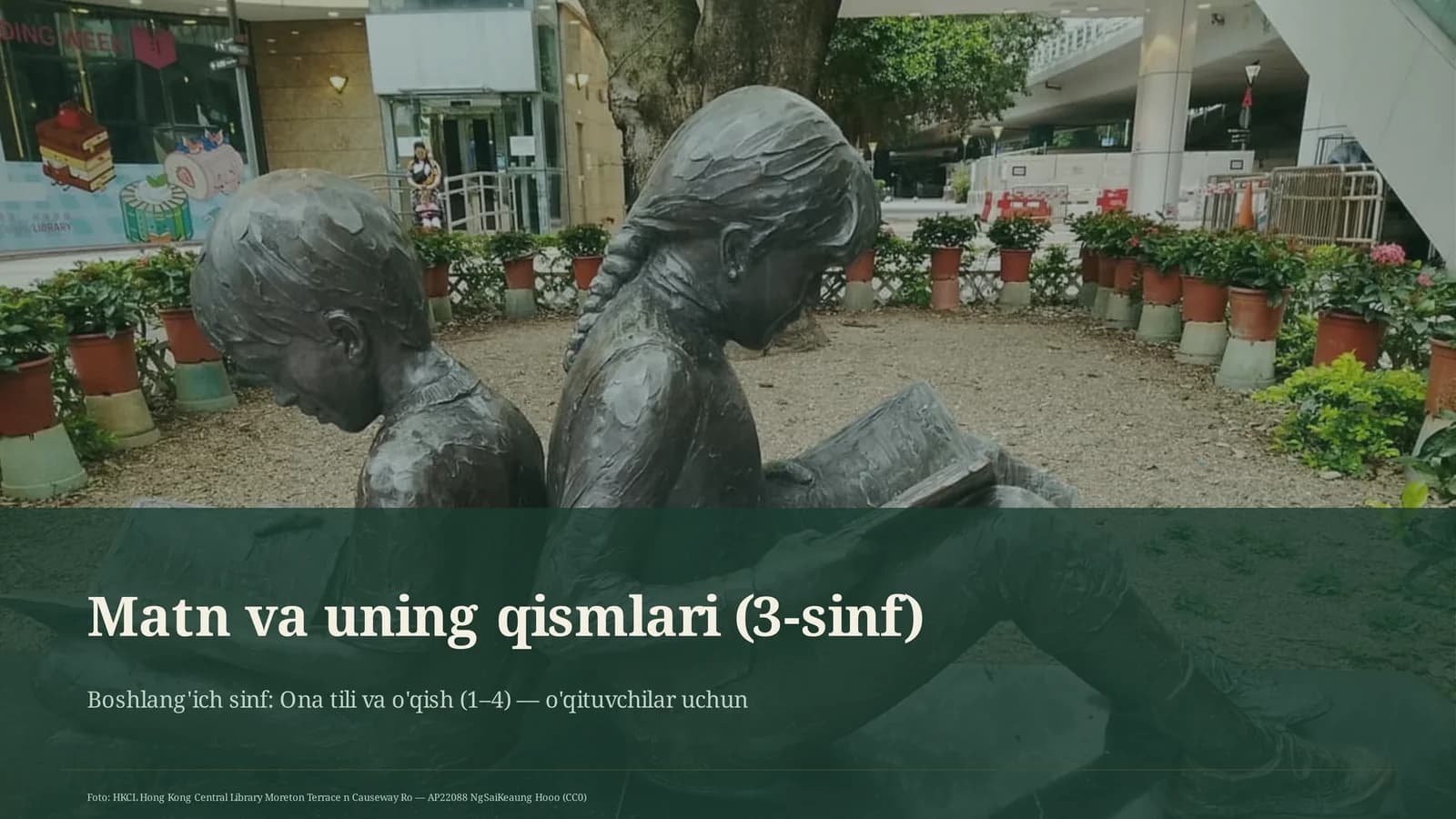 Matn va uning qismlari (3-sinf)