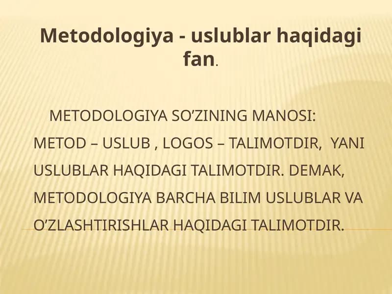 Metodologiya